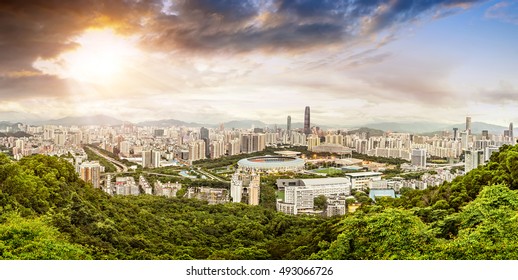 Panoramic View Of Shenzhen, China