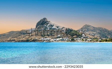 Panoramic view Skyros island in Sporades,North Aegean islands, Greece