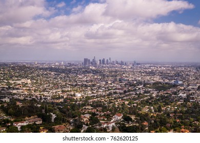 Panoramic View Skyscrapers Downtown Los Angeles Stock Photo 762620125 ...