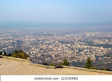 Panoramic view of Sofia from the Vitosha mountain, Bulgaria