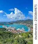 Panoramic view of St Thomas, US Virgin Islands