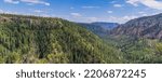 Panoramic view of the stunning landscapes in Coconino National Forest, Arizona, USA