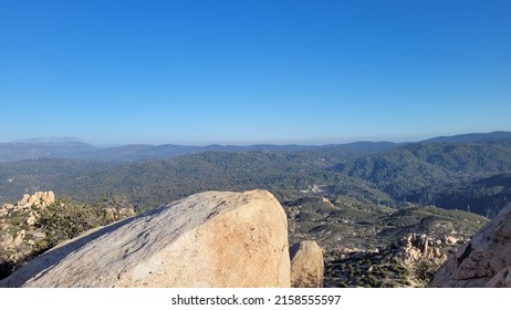 Panoramic View From A Summit In The High Desert, California