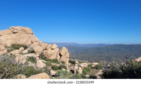 Panoramic View From A Summit In The High Desert, California