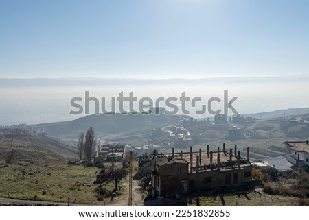 Panoramic view of summit in Mount Lebanon, Lebanon
