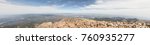 A panoramic view from the summit of Pikes Peak in Colorado.