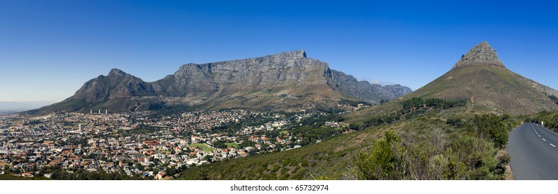 Panoramic View Table Mountain Lions Head Stock Photo 65732974 