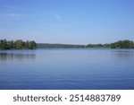 Panoramic view at Teupitz Lake in federal state Brandenburg - Germany