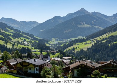 Panoramic view of the Town Alpbach in Tyrol, Austria - Shutterstock ID 2037745529