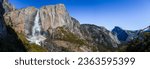 Panoramic View from Upper Yosemite Falls Trial, Yosemite National Park, California