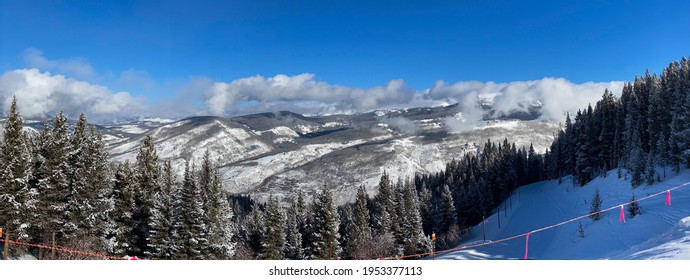 Panoramic View At Vail Ski Resort, CO