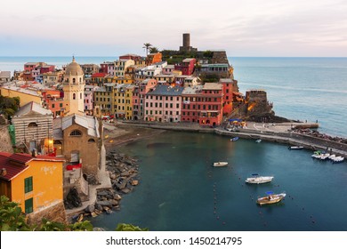 Panoramic View Vernazza Italy Cinque Terre Stock Photo 699011071 ...