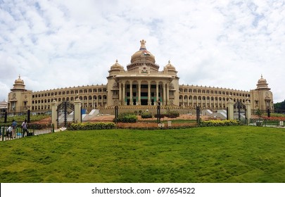 Panoramic View Of Vidhana Soudha The Bangalore State Legislature Building, Bangalore, India