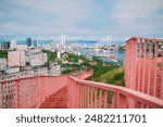 Panoramic view of Vladivostok from Burachka hill