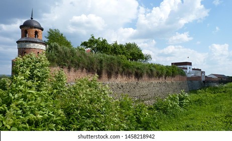 Panoramic View Of The Wall Of The Dubna Castle, Rivne Region, Ukraine.