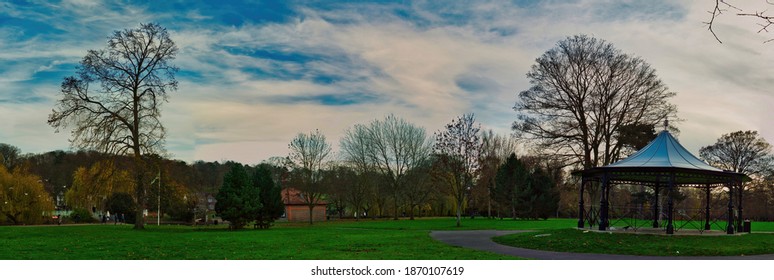 Panoramic View Of Wardown Park At Luton, UK