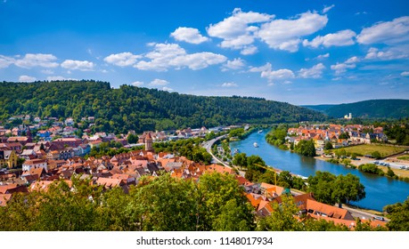 Panoramic view of Wertheim am Main, Germany.