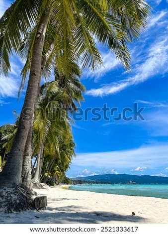 Panoramic view of the White Beach, Boracay 