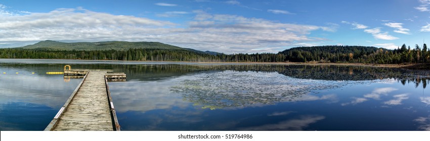 Panoramic View Of Whonnock Lake, Maple Ridge, British Columbia, Canada