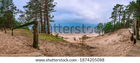 Similar – Beach at the Polish Baltic Sea coast