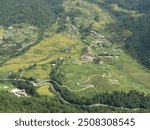 Panoramic View of Yangtse Valley in Trashiyangtse, Bhutan, in Autumn