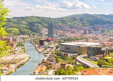 Panoramic Views To Bilbao City, Spain