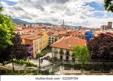 Panoramic Views Of Downtown Bilbao, Spain