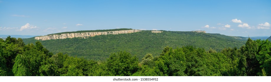 Panoramic Views Of The Valley And Slopes Of The Yantra River Near The Town Of Veliko Tarnovo. Bulgaria.