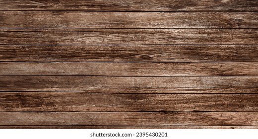 Panoramic wooden rustic texture, natural wood texture - Shutterstock ID 2395430201