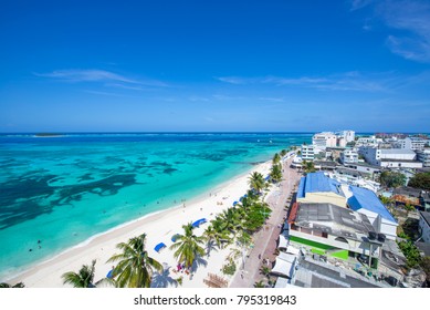 Panoramica De Isla De San Andres, Archipielago De San Andres, Providencia Y Santa Catalina, Colombia