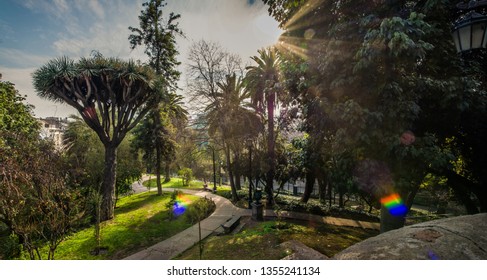 A Panorcamic View Of Santa Lucía Hill.