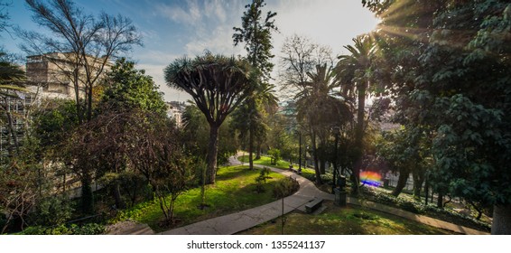 A Panorcamic View Of Santa Lucía Hill.