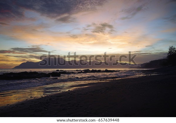 Pantai Batu Biru Sunset Blue Stone Stock Photo Edit Now