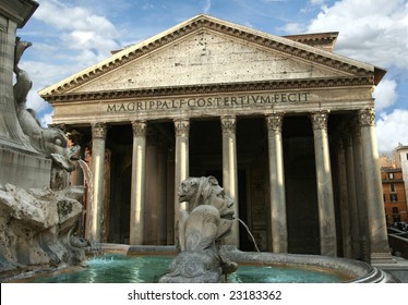 Pantheon In Rome, Italy