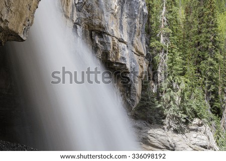 Panther Falls - Long exposure version, Icefields Parkway, Alberta, Canada
