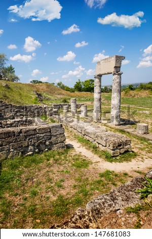 Panticapaeum ancient ruins of Kerch, Ukraine