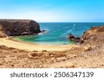 Papagayo Beach, Island Lanzarote, Canary Islands, Spain, Europe. 
Playa de Papagayo in the south of Island Lanzarote.