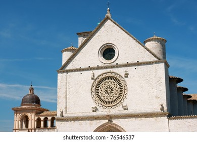 Papal Basilica Of Saint Francis Of Assisi And The Annexed Monastery Of Franciscan Order Of Friars Minor Construction Begun In 1228.