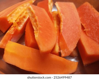 papaya fruits slice background nature - Powered by Shutterstock