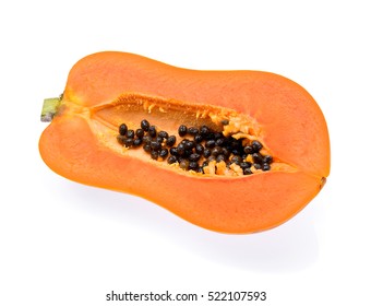 Papaya Isolated On White Background