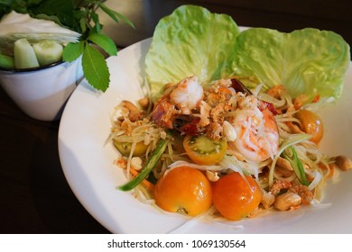 Papaya Salad (Somtam) In Thailand