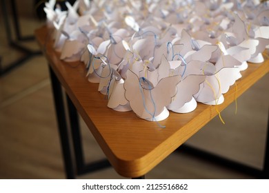 paper angels in memory of the Heavenly Hundred and the events of the Revolution of Dignity - Shutterstock ID 2125516862