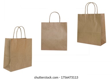 Paper Bag Packaging Diecut 3d Bag Stock Vector (Royalty Free) 1172374705