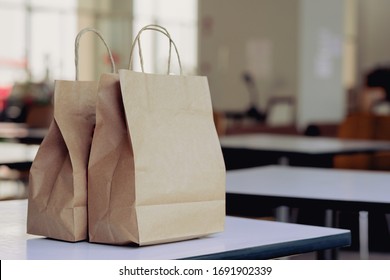 Paper bags for food, take home