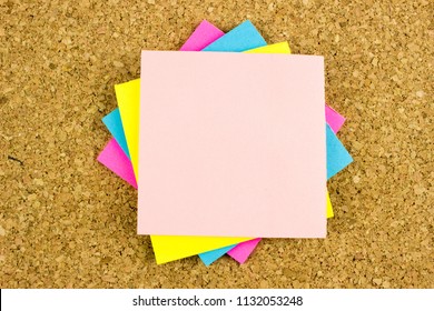 Сolorful paper blanks, Office concept. Empty space for design and text - Shutterstock ID 1132053248
