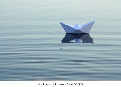 Paper Boat On The River