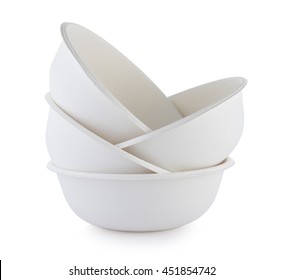 Paper Bowl On White Background