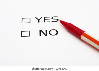 Yes No Check Box Stock Photo 630140750 | Shutterstock