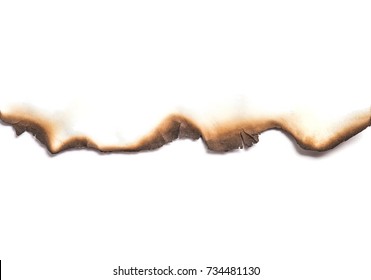 Paper Burns On White Backgrounds Stock Photo 734481130 | Shutterstock