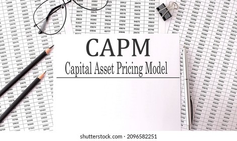 Paper With CAPM Capital Asset Pricing Model On Chart, Business